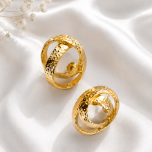 Load image into Gallery viewer, Orange Peel Earrings - Midi