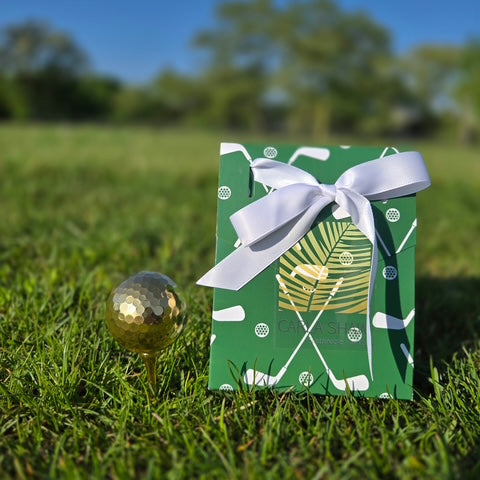 Real Golf Ball & Tee - 24K Gold-Dipped