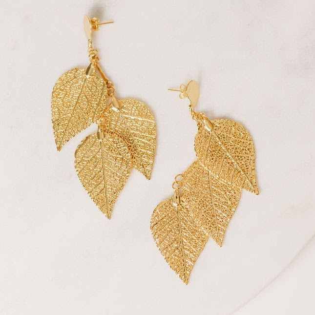 Cerrado earrings gold silver chandelier earrings botanical jewelry   Sheinelle Jones's earrings TODAY SHOW