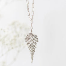 Load image into Gallery viewer, Fern Necklace - Long Chain
