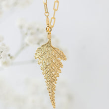 Load image into Gallery viewer, Fern Necklace - Long Chain

