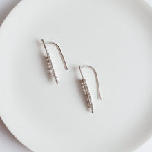Load image into Gallery viewer, lavender earrings silver hook
